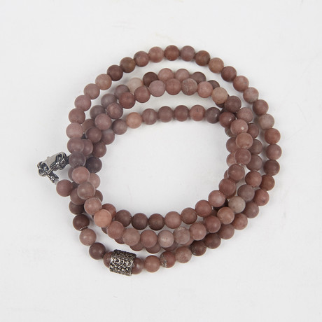 Healing Stone 2-In-1 Necklace + Wrap Bracelet // Purple Aventurine