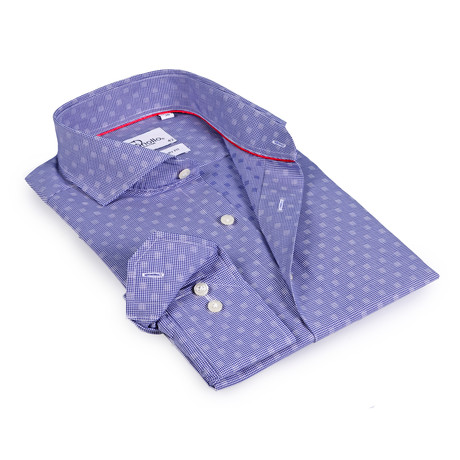 Cale Button-Up Shirt // Navy Check