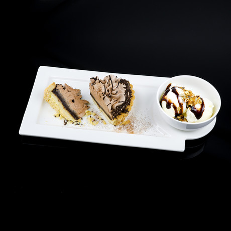 Rectangular Dessert Plate + Ice Cream Bowl // Set of 4