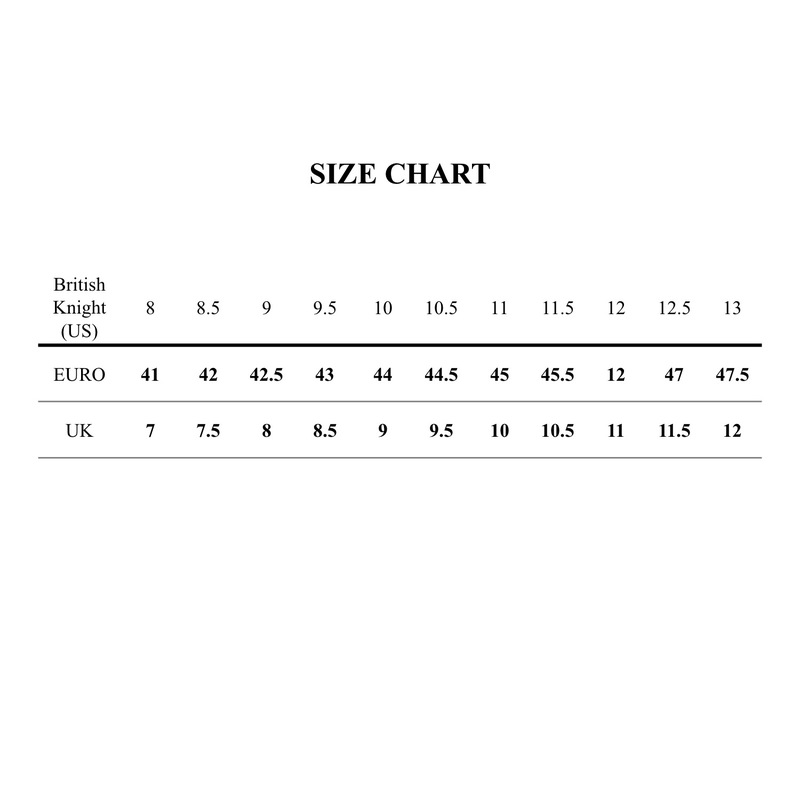 British Knights Size Chart