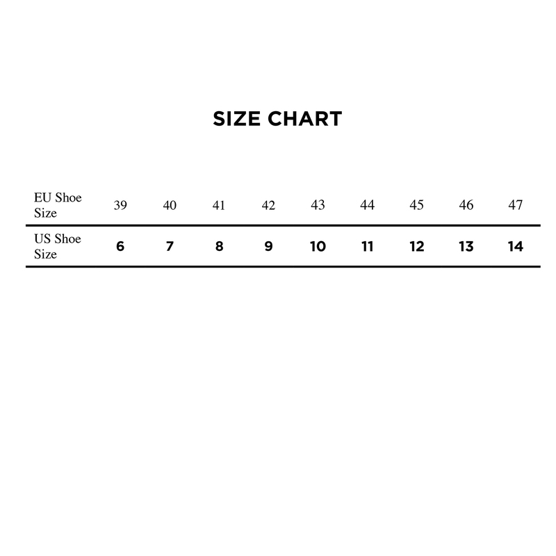 Patrick Size Chart