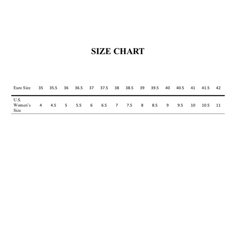 Chanel Sneakers Shoe Size Chart