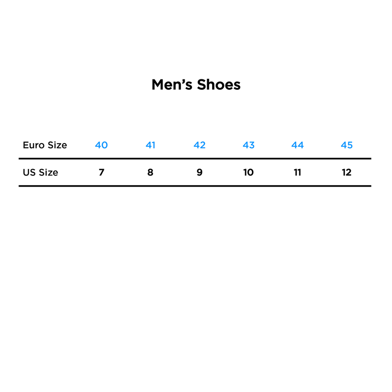 Walnut Shoes Size Chart