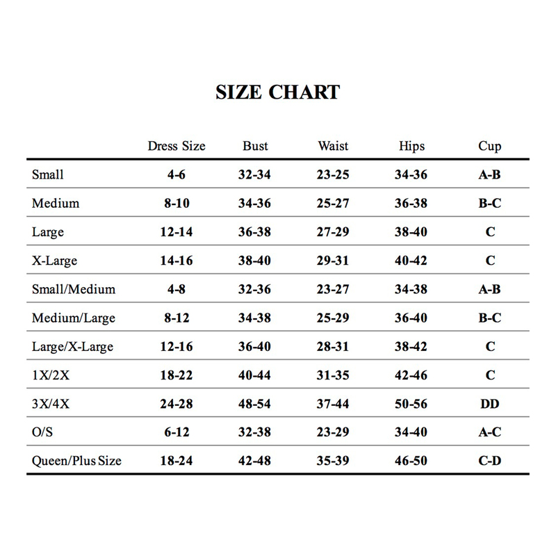 Size Chart Macy S