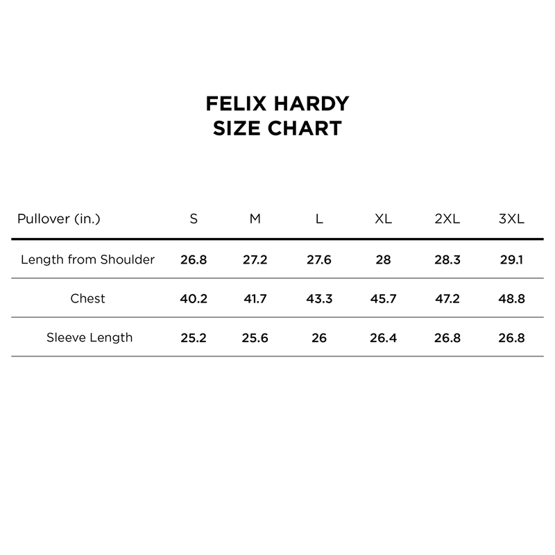 Gregory Size Chart