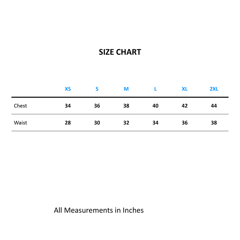 Calabasas Size Chart