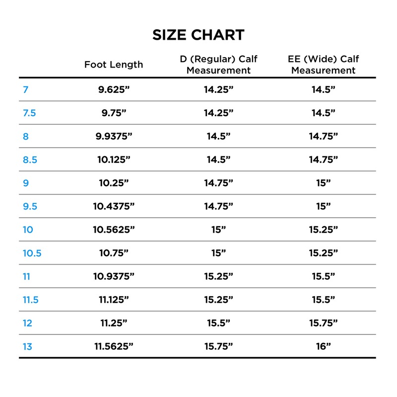 Lucchese Size Chart