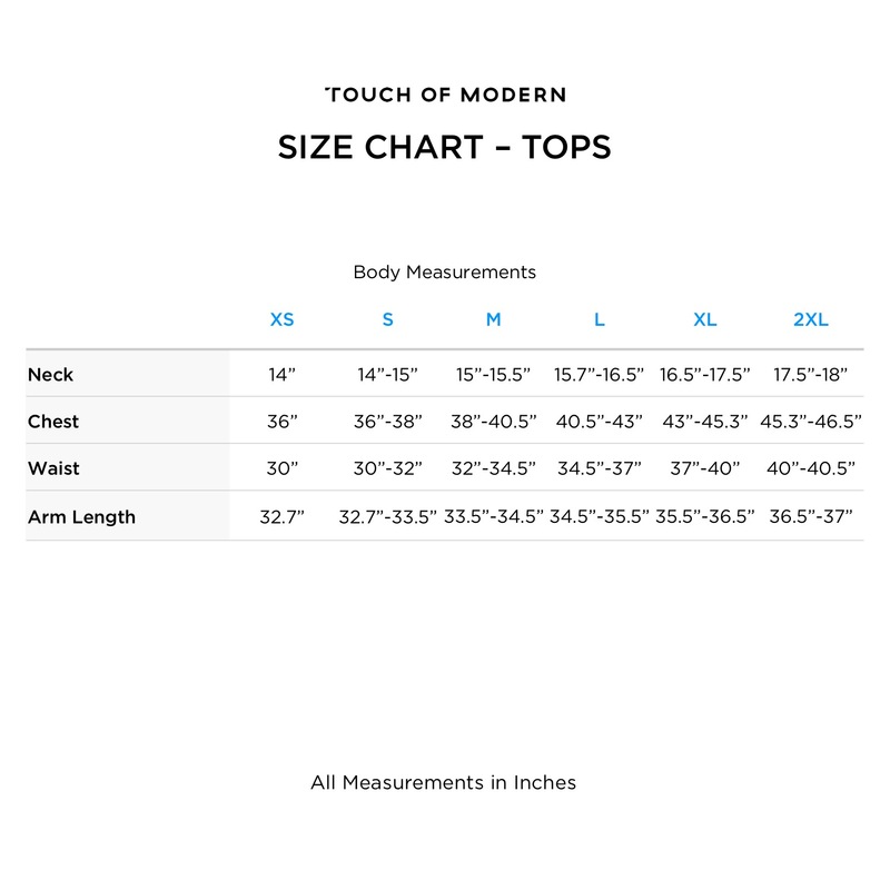 burberry shirt size chart