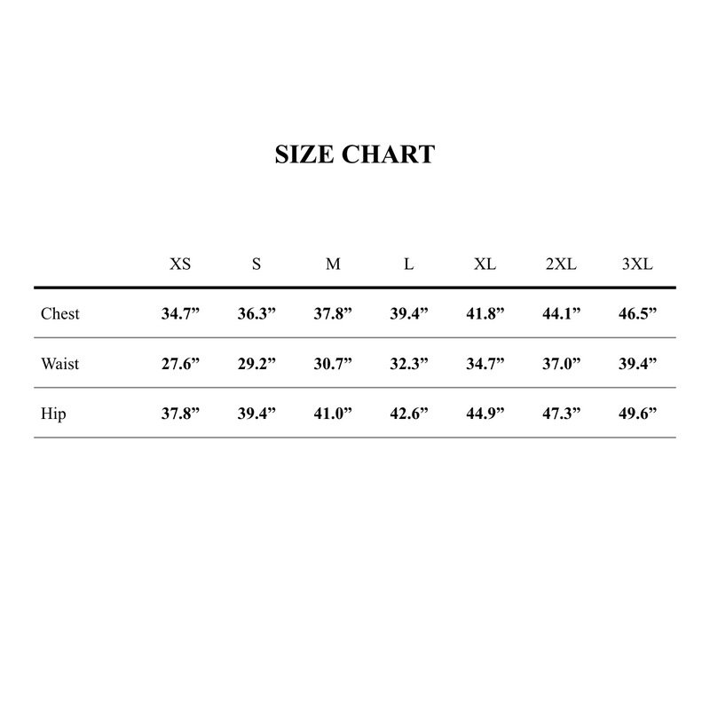 Galvan Size Chart