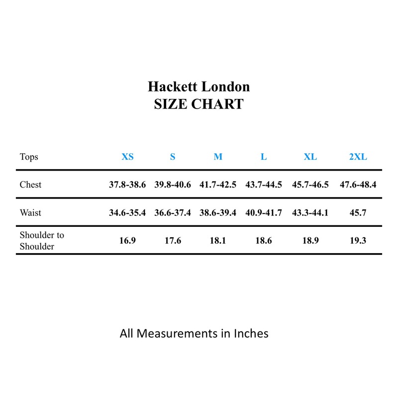 hackett size chart