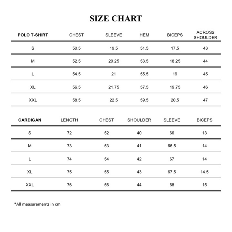 Amur Size Chart