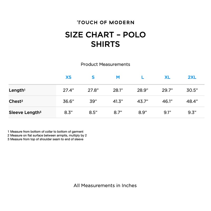 hugo boss polo size chart