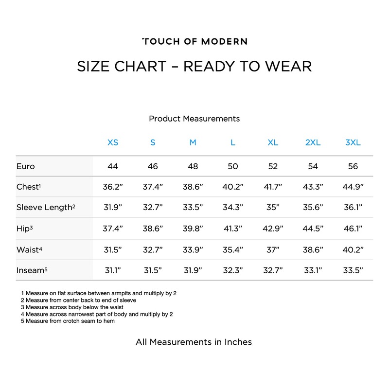 hugo boss t shirt size chart
