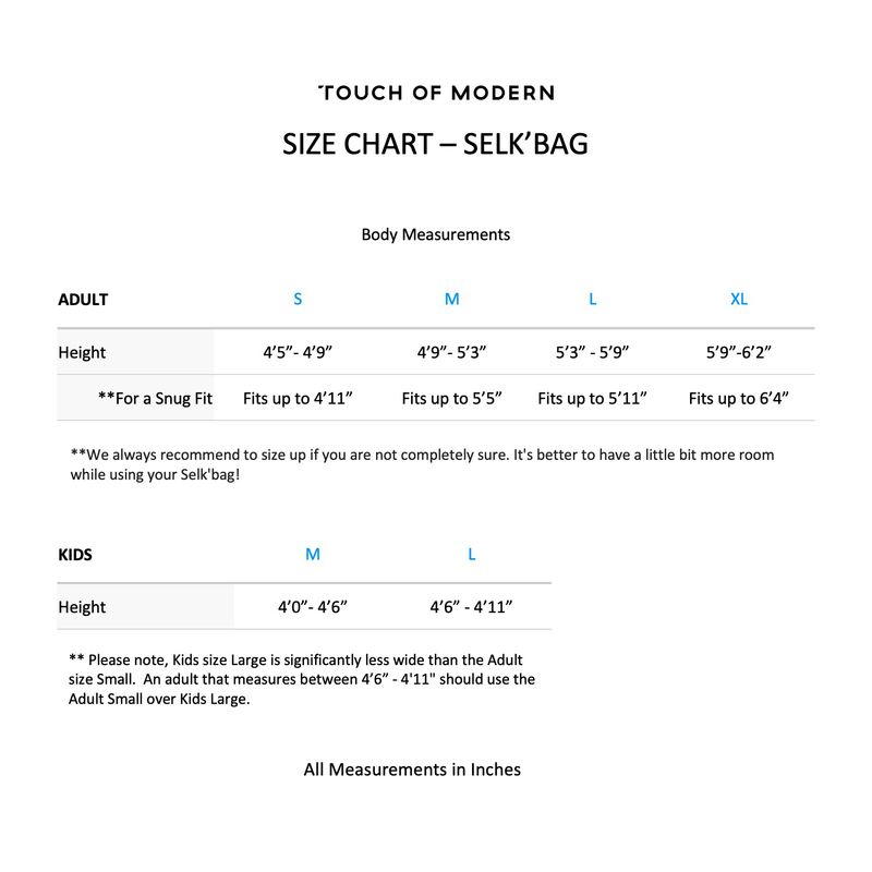 Selk'bag Original Black Light // Black (S) Selk'bag Wearable Sleeping