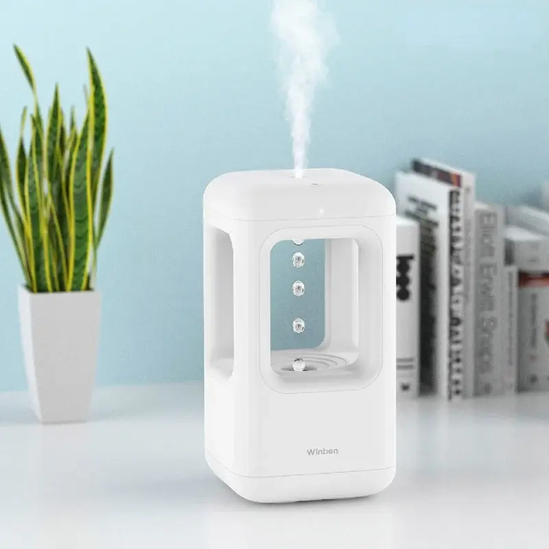 1 main creative magical anti gravity water drop humidifier ultrasonic droplet reflux intelligent anti dry burning new original