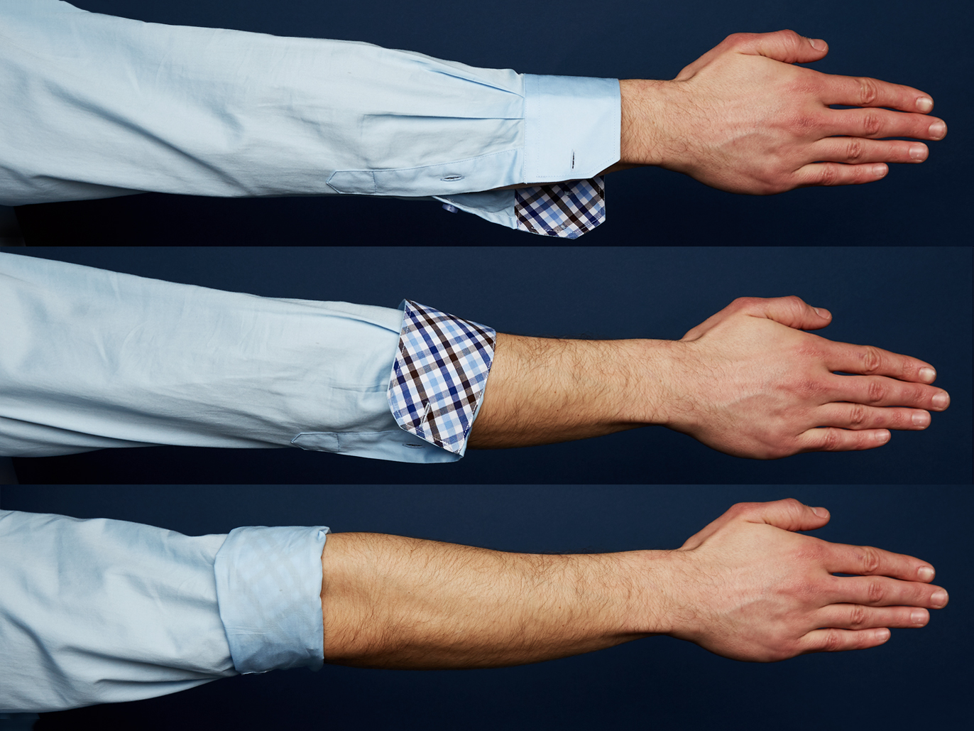 How to Roll Up Sleeves to Show Inside Cuff - Fielding Exture