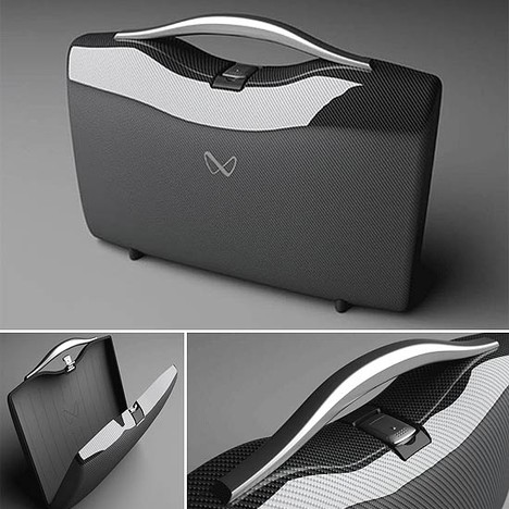 G3 carbon fiber briefcase medium