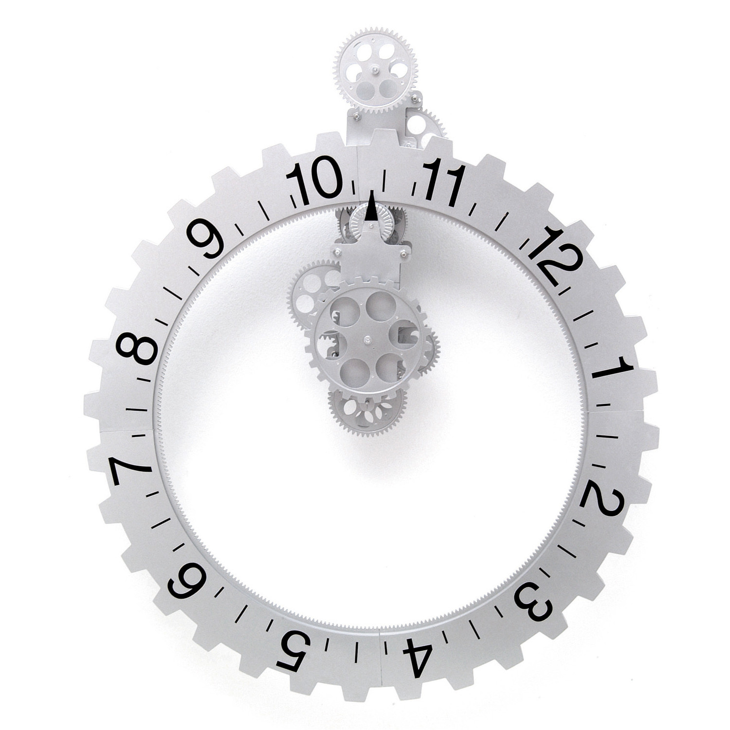 Big Wheel Hour Wall Clock Kikkerland Touch of Modern