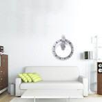 Big Wheel Hour Wall Clock