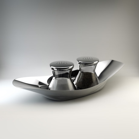 Wagenfeld Salt & Pepper with Tray