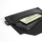 iPhone 4/4s Case & Wallet // Black Leather