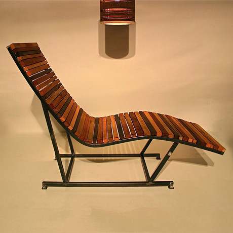 Lumberyard chaise medium