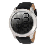 Appear Black Crystal Silver Case, Black Matte Band