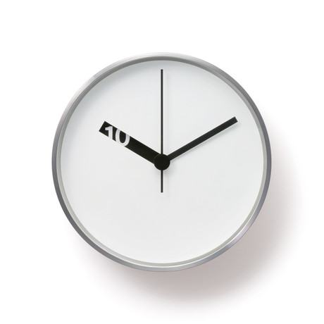 Extra Normal Wall Clock // White Face