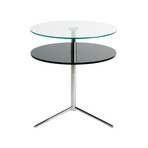 Double Top Glass Table