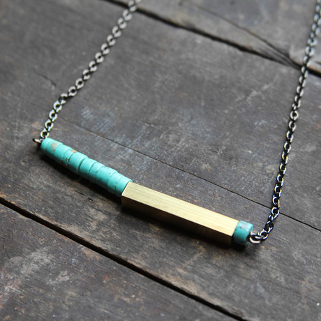 Turquoise and Brass 1