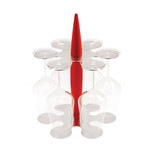 Felix Hora Glass Set, Red