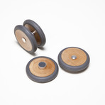 4 Magnetic Wooden Wheels