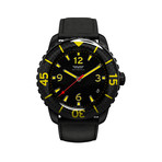 3-Hand // Black, Carbon Fiber, & Yellow with Two Straps