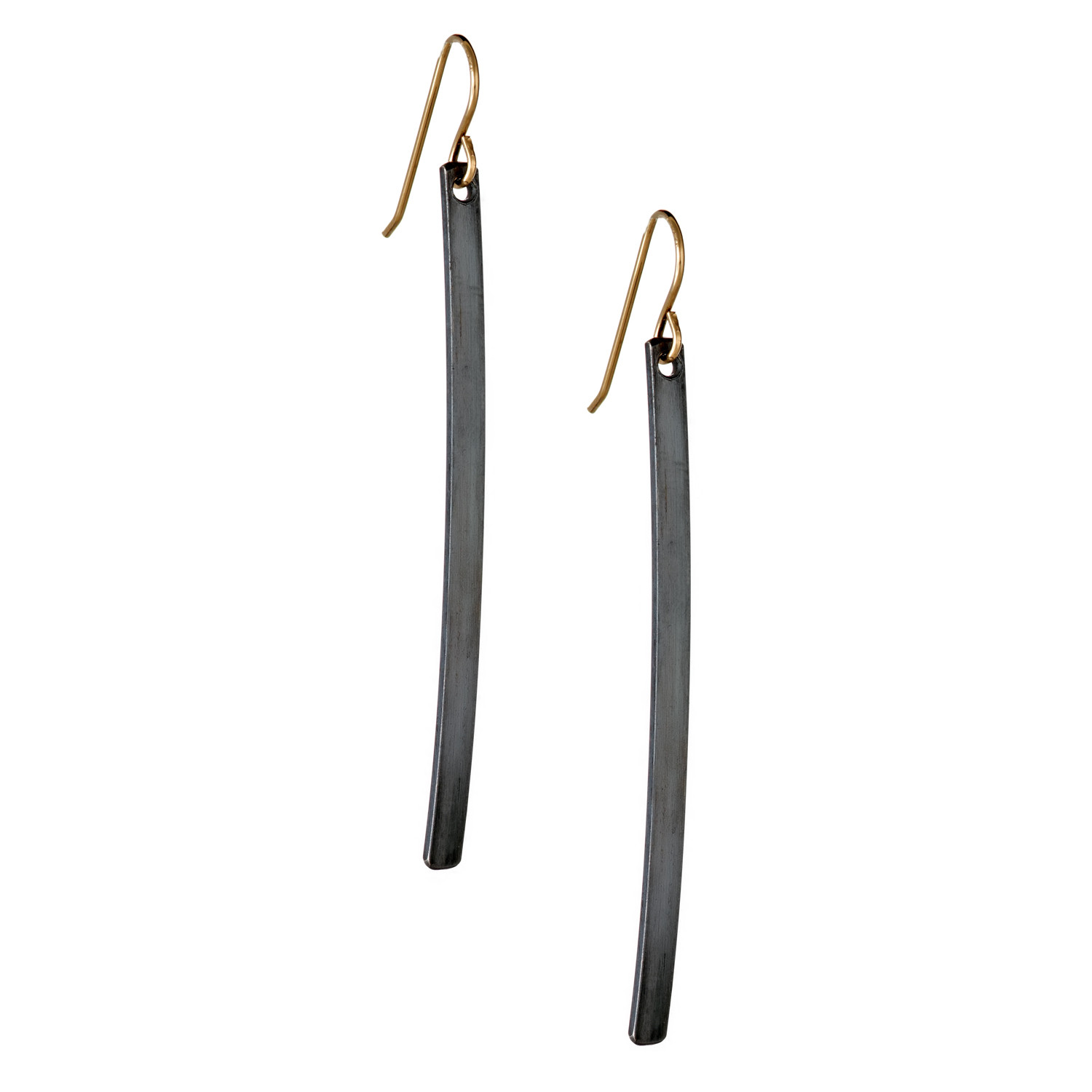 Graphite Bar Earrings Forme Collection Touch of Modern