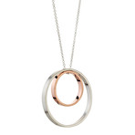 Inner Circle Necklace 122 Silver/Rose Gold