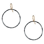 Graphite Hoop Earrings