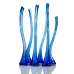 Wisp Cerulean Blue // Shiny (4" x 28")