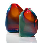 Soft Box Cherry & Turquoise // Shiny (12" x 7" x 5")