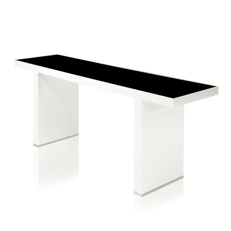 Mott Console Table // White Lacquer