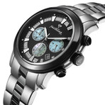 Delano Two-Tone Stainless Steel & Black Ion Men's