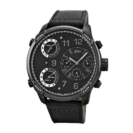 G4 Leather Black Ion-Plated Men's