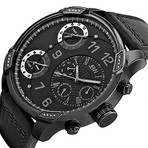 G4 Leather Black Ion-Plated Men's