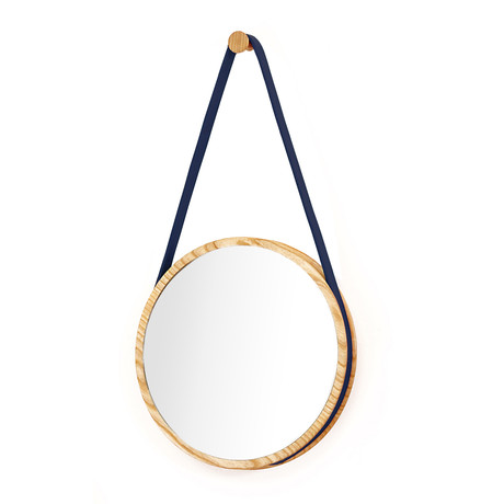 Loop Mirror Royal Blue Ash (10.2" Diameter)