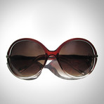 Oversized Sunglasses Maroon