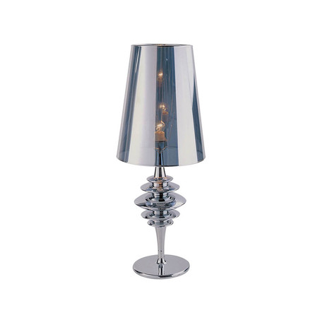 Contemporary Table Lamp // Silver