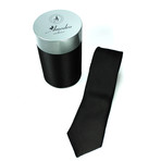 Narrow Tie Solid Black