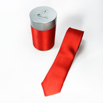 Narrow Tie Bright Red