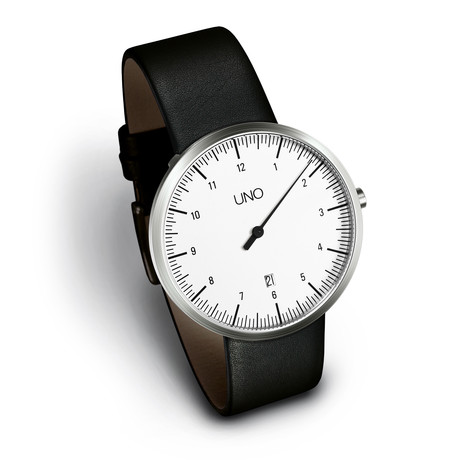 Uno 40 White Date // Leather 20 (S: 155mm-185mm)