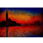 Sunset in Venice by Claude Monet (26" x 18")