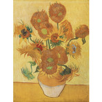 Sunflowers by Vincent Van Gogh (26" x 18")